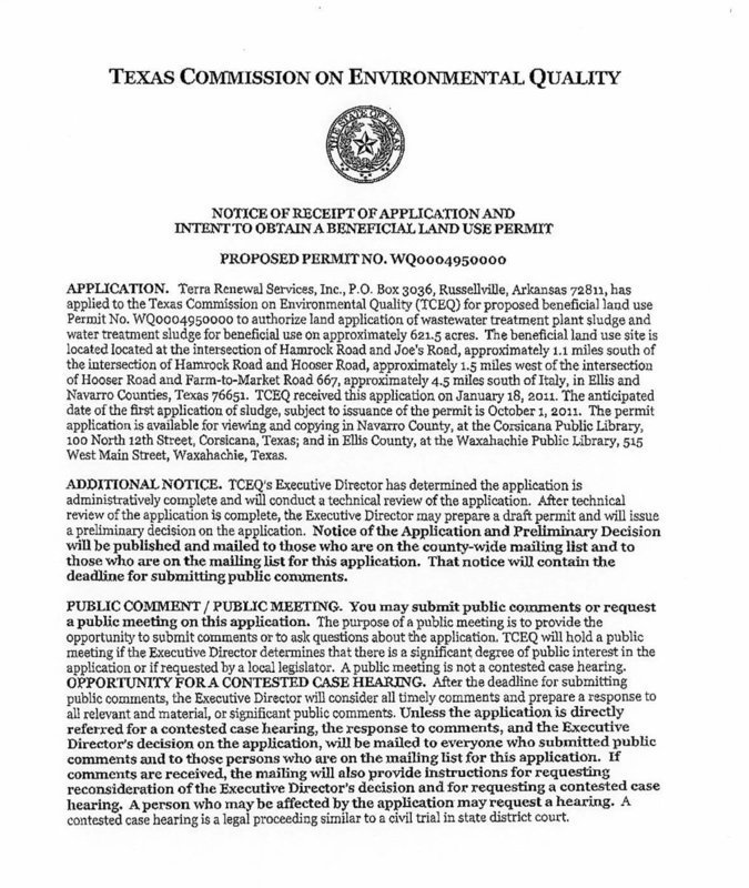 Image: Proposed Permit – page 1