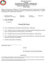 Image: EDC Meeting Agenda – August 20, 2009