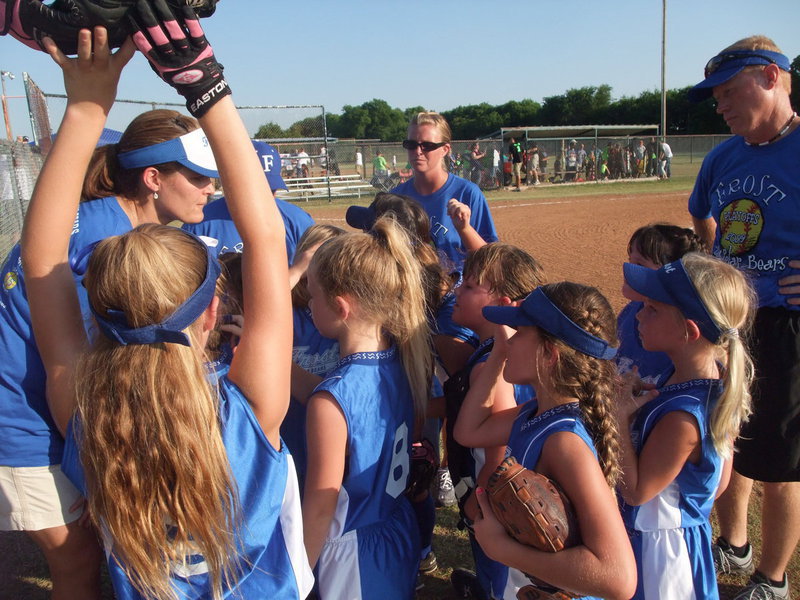 Image: The Frost Lady Polar Bears have their coach in their sights — And after the dust settled, Frost now has the State Tournament in their sights. However, first things first, the Lady Polar Bears are still swinging for 1st Place in the District Tournament.