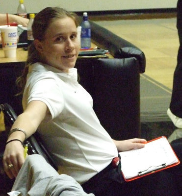 Image: Assistant Coach Jennifer Reeves — Coaches Andi Windham and Jennifer Reeves work hard with the Lady Gladiators.