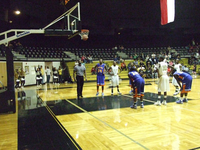 Image: His best shot — Jasenio gave it his best shot Tuesday night. Unfortunately, a twisted ankle in the 1st half slowed the Gladiator attack.