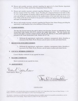 Image: Agenda, page 2