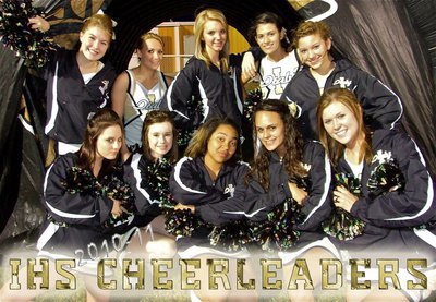 Image: Glad gals! — The Italy High School Cheerleaders. Top row: Taylor Turner, Mary Tate, Sierra Harris, Beverly Barnhart and Morgan Cockerham. Bottom row: Haylee Love, Meagan Hooker, Destani Anderson, Anna Viers and Kaitlyn Rossa.