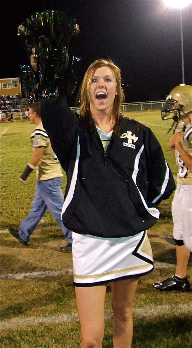 Image: Rossa cheers — IHS Cheerleader Kaitlyn Rossa keeps that spirit up!