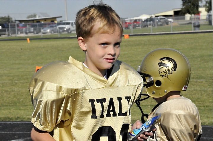 Image: Brennon all smiles