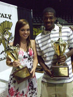 Image: True Gladiators — Drew Windham and John Isaac received the Gladiator of the Year Award.