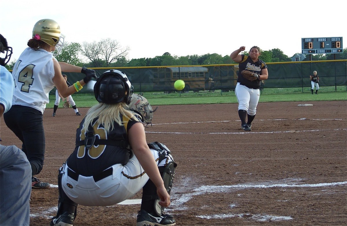 Image: Italy vs. Hubbard — Drew Windham(14) connects on a Skilling fast ball.