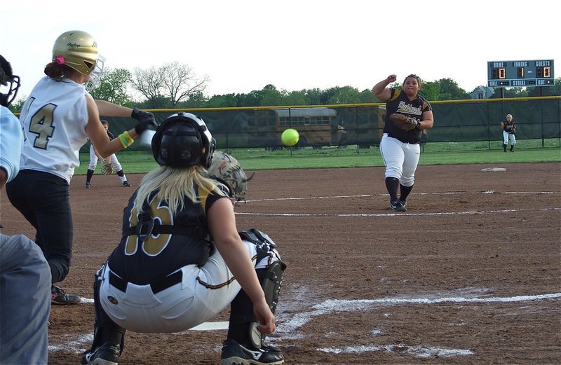 Image: Italy vs. Hubbard — Drew Windham(14) connects on a Skilling fast ball.