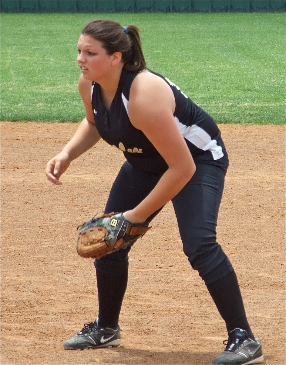 Image: What a player — Senior second baseman Cori Jeffords added speed, strength and a winning attitude to the Lady Gladiator lineup.