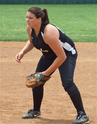 Image: What a player — Senior second baseman Cori Jeffords added speed, strength and a winning attitude to the Lady Gladiator lineup.