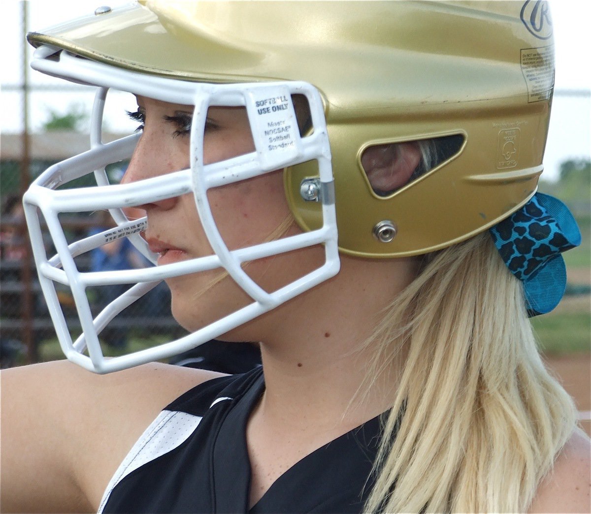 Image: Megan’s ready to play — Megan Richards gets ready to bat in the top of the 1st inning.