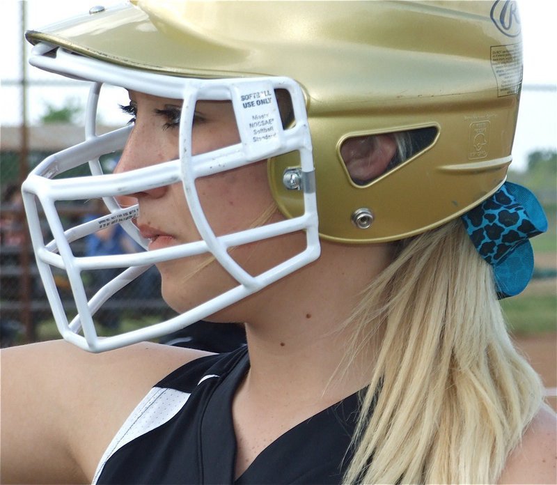 Image: Megan’s ready to play — Megan Richards gets ready to bat in the top of the 1st inning.