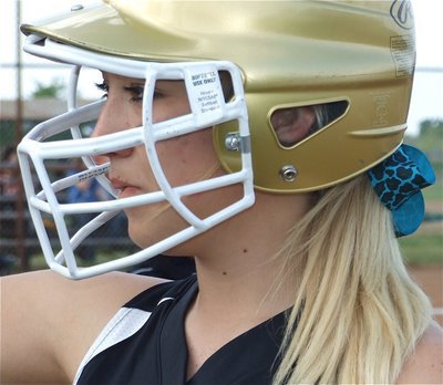 Image: Megan’s ready to play — Megan Richards gets ready to bat in the top of the 1st inning.