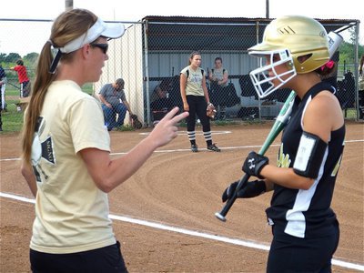 Image: Two things — Coach Jennifer Reeves has a couple of words of advice for Drew Windham.