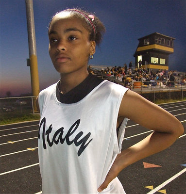 Image: Tylar’s in the moment — 7th grader Tylar Wilson tries to imagine crossing the finish line.