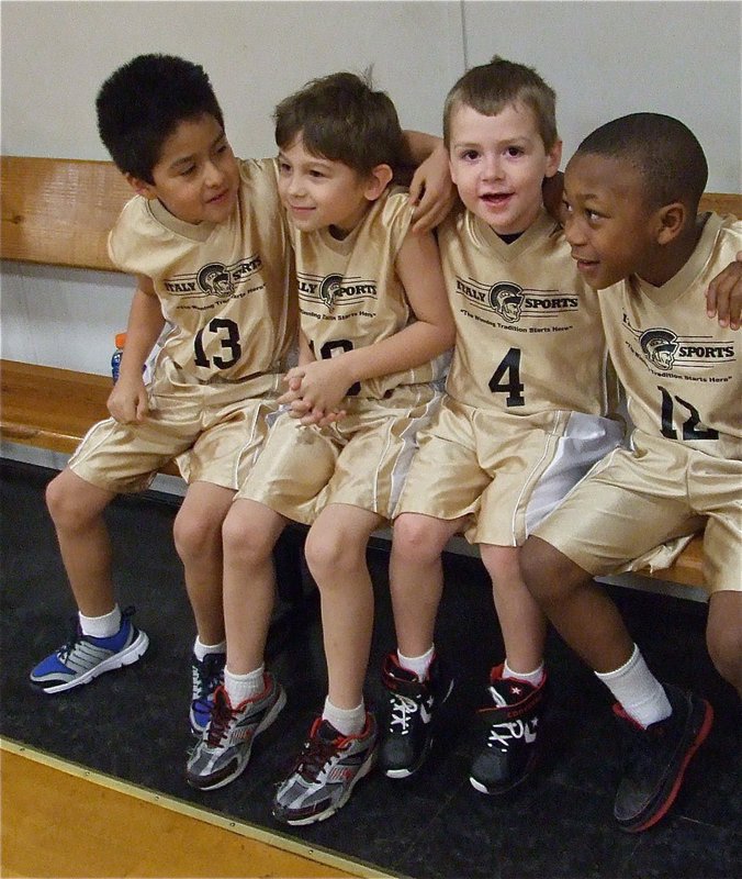Image: Teammates for life — Michael Gonzalez, Xander Galvan, Bryce DeBorde and Zorian Burley are teammates for life.