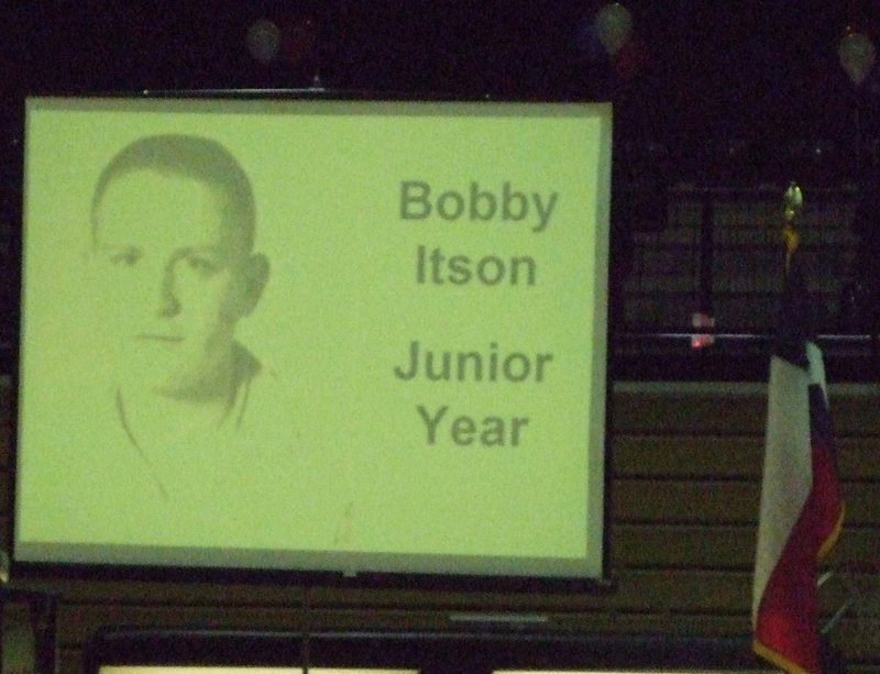 Image: Young Bobby — All of the Varsity Gladiators will wear #70 on their helmet this Friday night during the play off game.