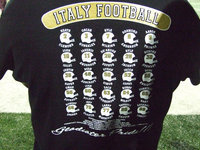 Image: Playoff T-shirt — Kelton Bales takes a moment to show off his Playoff shirt.