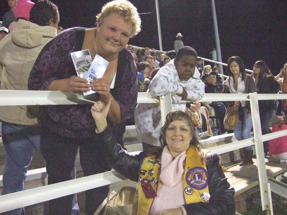 Image: She’s a winner — Tammy Wisdom was surprised by the Lions Club by winning two tickets to a Dallas Cowboy game. “I’ve never won anything,” Wisdom explained.