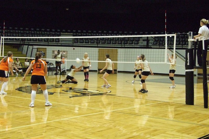 Image: Avalon vs JV Gladiators — JV girls fight hard for the win.