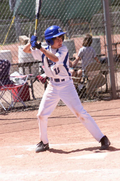 Image: Bryce Todd — Built for speed, Courtesy Runner Bryce Todd kept the Renegades pitchers rested by running the bases after the pitchers would hit.