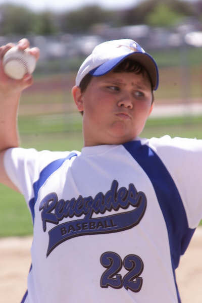 Image: Dylan Stone — Not just a pitcher, Dylan finished the tournament with a .417 batting average along with 5-RBIs.