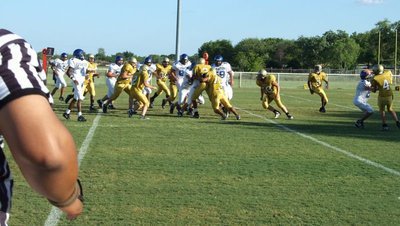 Image: Defense and offense collide