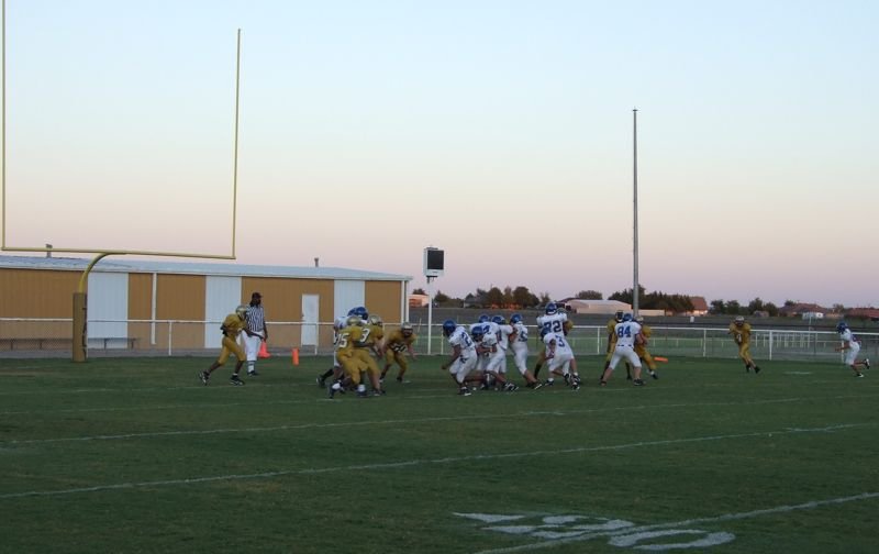 Image: Gladiators defend goal line