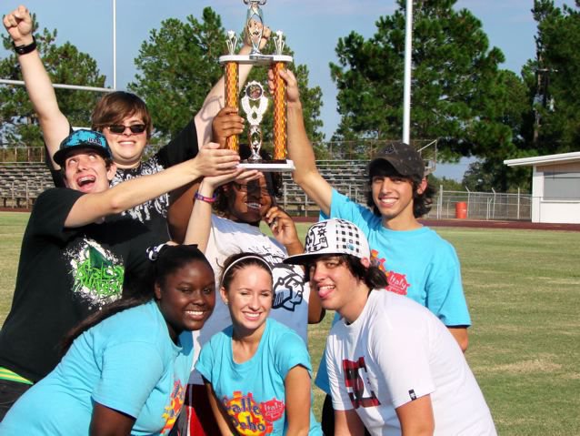 Image: Celebration with trophy