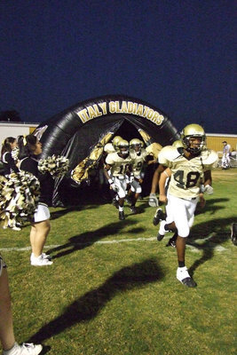 Image: Da Boys — The Italy Gladiators take the field to host the Axtell Longhorns Friday night.