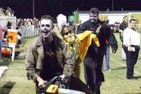 Image: What happened to the Mascot — The Gladiator Mascot was dragged kicking and screaming from the sidelines. They only left a ransom note.