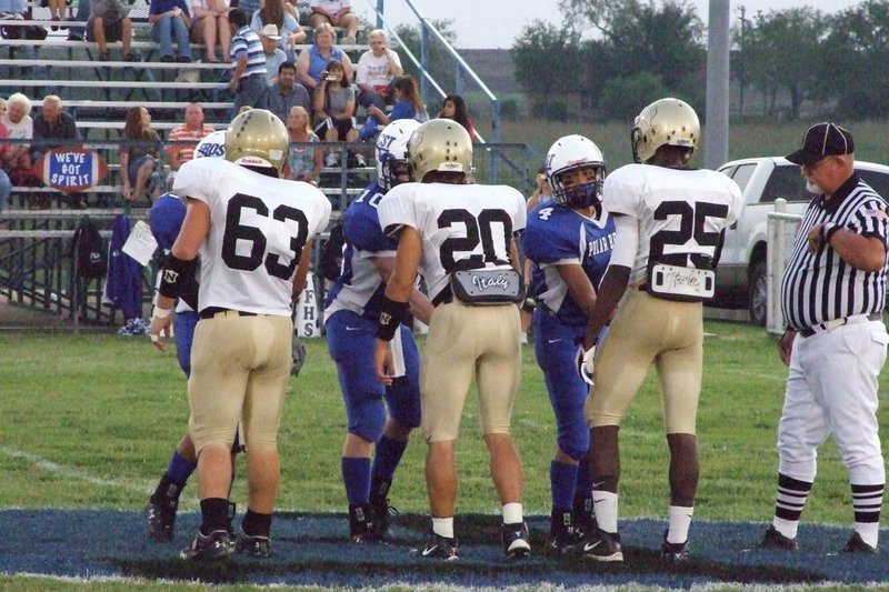 Image: Captains — #63-Zach Hernandez, #20-Clay Major, #25-Diamond Rodgers.