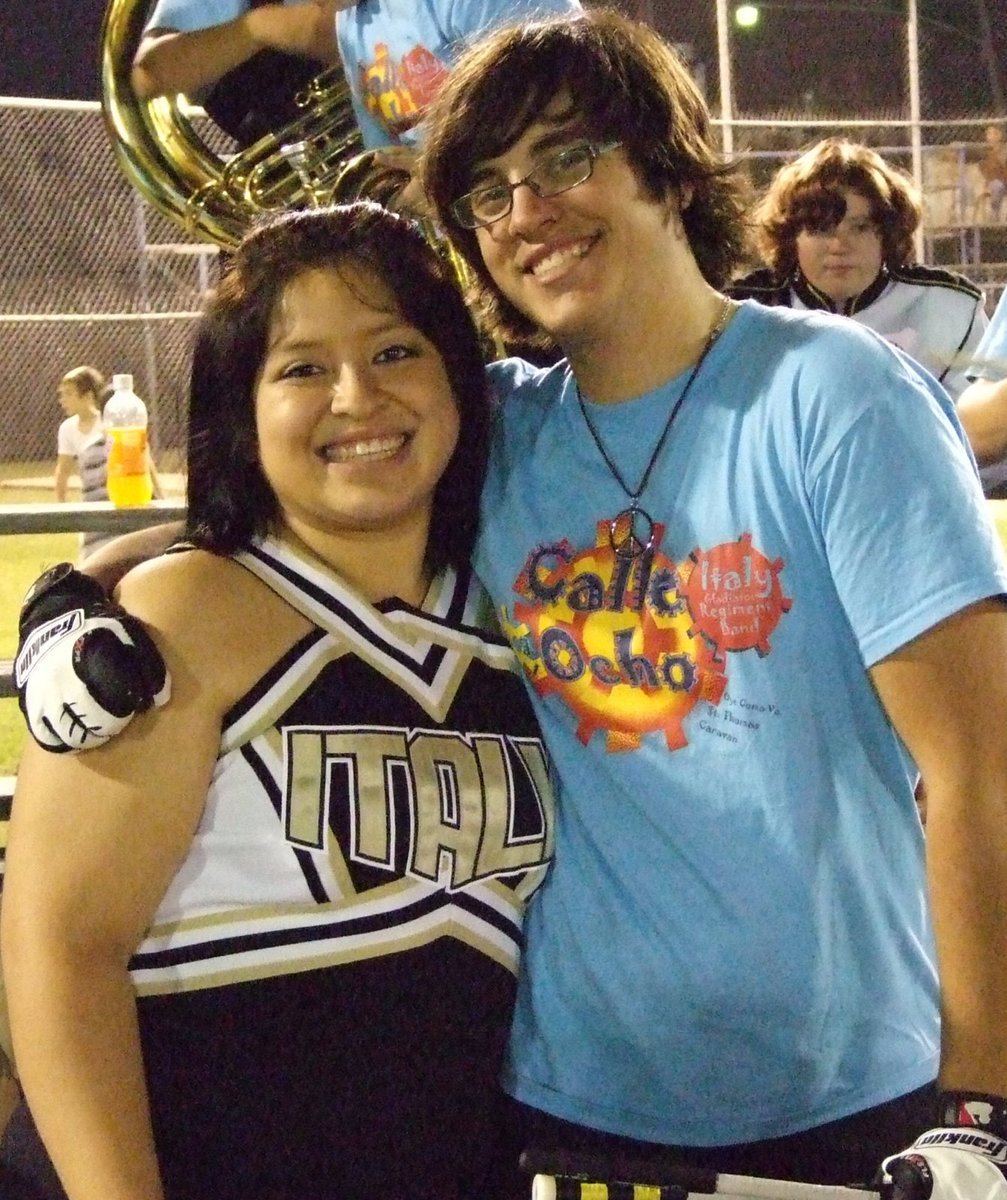 Image: Gladiator Seniors — Blanca Figueroa and Trevor Davis are good friends.