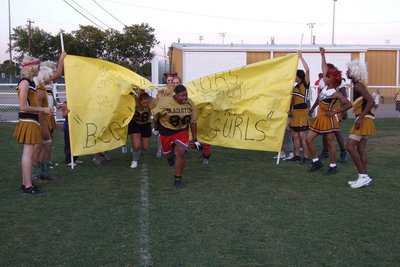 Image: Seniors Busting Through — Seniors Rock ’09 Go!!! Beastie Girls-Jelly, Steph, Blanca, Anna Lee, Jas, Coda, Becca, Shanta, Lindsey.