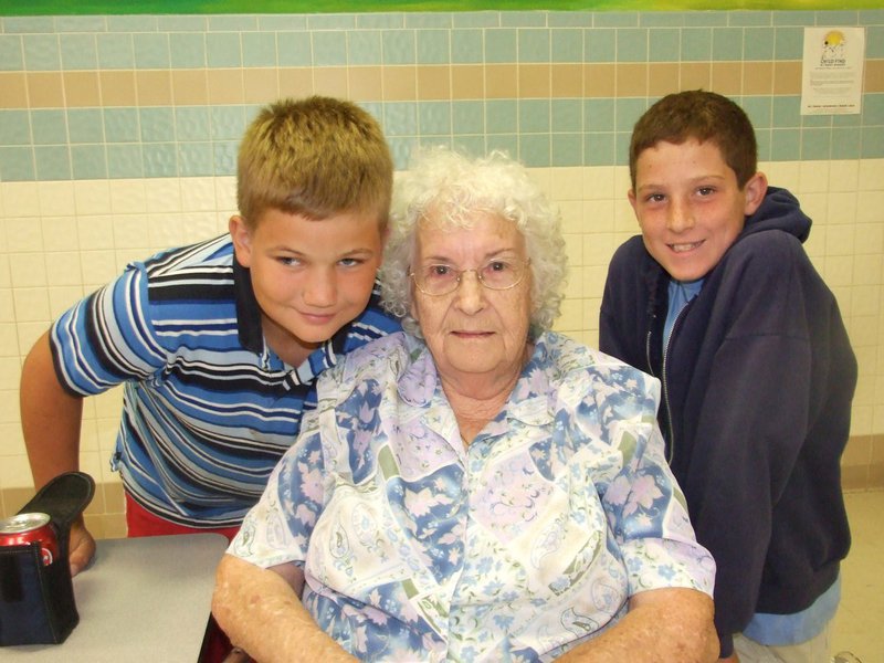 Image: Wesley and Russell with their grandmother — Wesley and Russell Helms and their grandmother Joyce Helms.