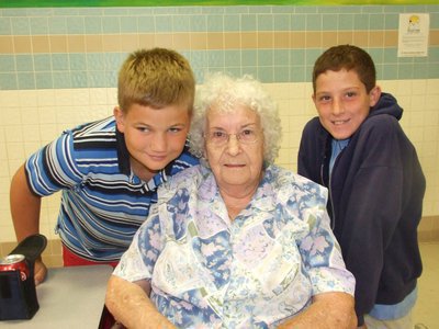 Image: Wesley and Russell with their grandmother — Wesley and Russell Helms and their grandmother Joyce Helms.
