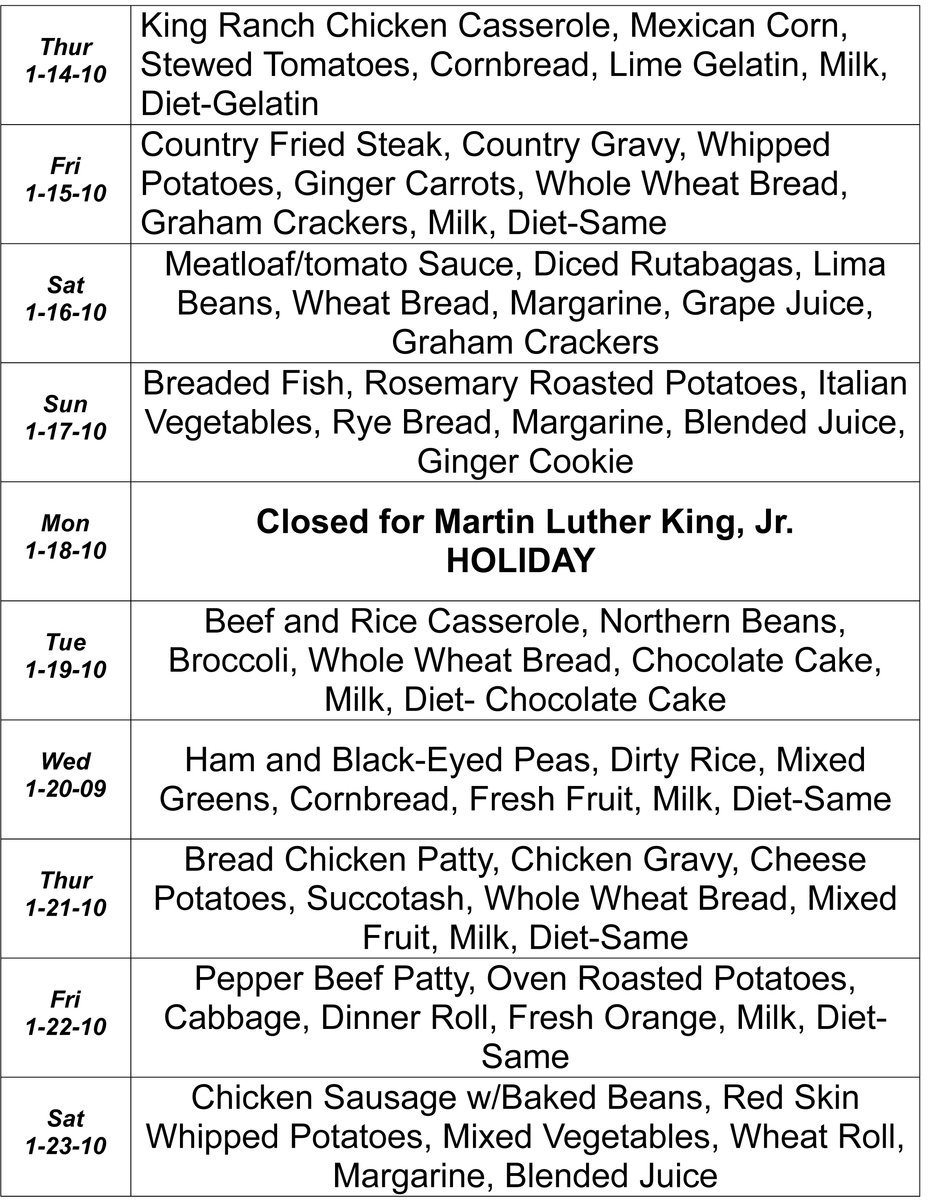Image: January Menu – pg 3