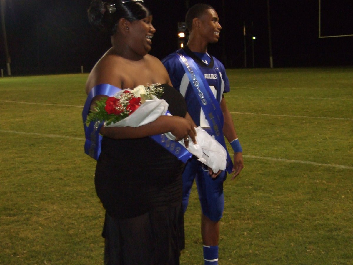Image: Homecoming King and Queen — Milford ISD Homecoming Queen Desiree Singleton (senior) and Homecoming King Derek Williamson (senior) enjoying the spotlight.