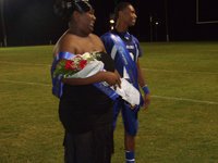 Image: Homecoming King and Queen — Milford ISD Homecoming Queen Desiree Singleton (senior) and Homecoming King Derek Williamson (senior) enjoying the spotlight.