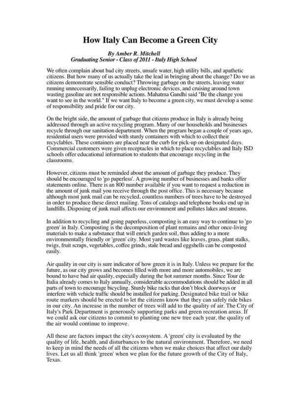 Image: Mitchell’s “Green” Essay