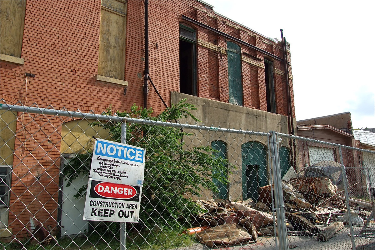 Image: The community center is being gutted from top to bottom.