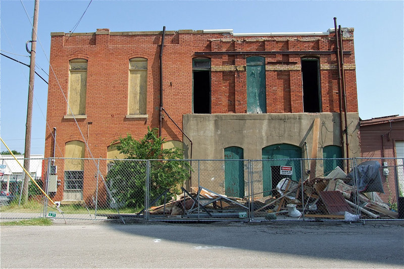Image: Demolition scene.