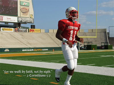 Image: Imagine the nervousness of Italy’s Jasenio Anderson after being off the football field for a few months and then returning to the grid-iron to lead a brand new team in an All-Star bowl game…and then passing for two touchdowns and booting three successful point after attempts to help lead his team to victory. FAITH.