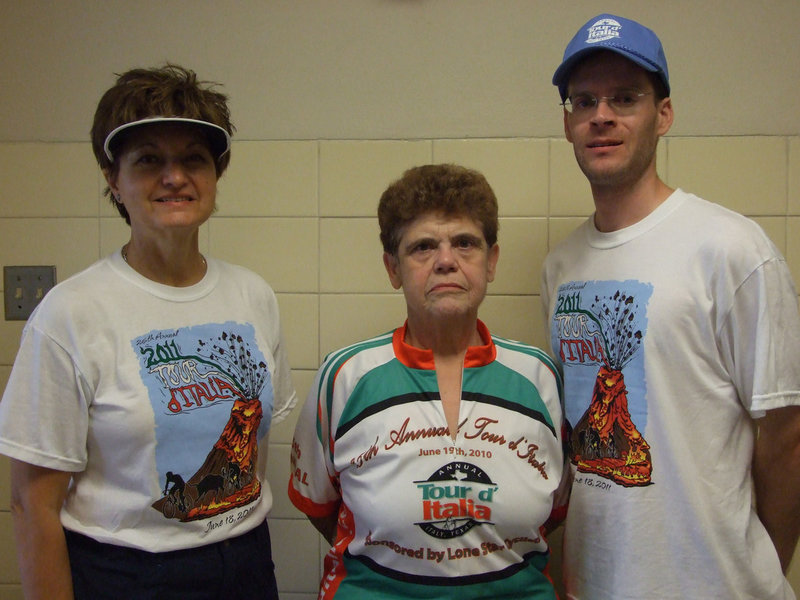 Image: Co-Director, Pat McGennis, Registrar, Bobbie Carrol and Director, Christ McGough, were very happy with the 26th Annual Tour d’Italia.