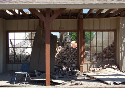 Image: Difficult to watch but the building was unsafe to use any longer.