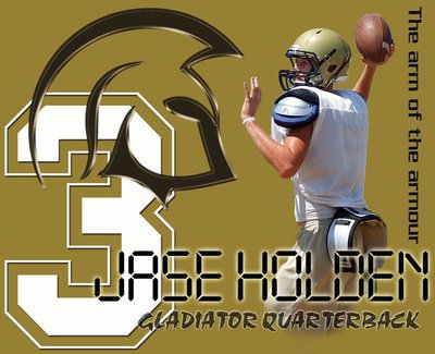 Image: Jase Holden is ready to lead the Gladiators into battle as the “Arm Of The Armour.”