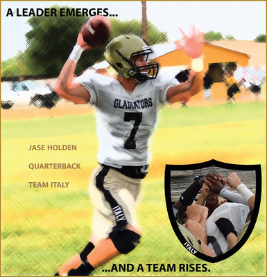 Image: Jase Holden had a strong showing as the Gladiator’s quarterback on Saturday.