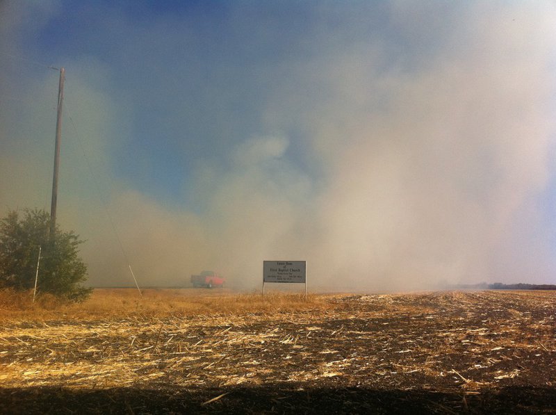 Image: The City of Italy gets hidden behind a cloud of smoke.