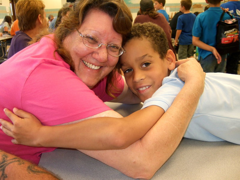Image: Jacob Kimmon’s Aunt is enjoying her hug.