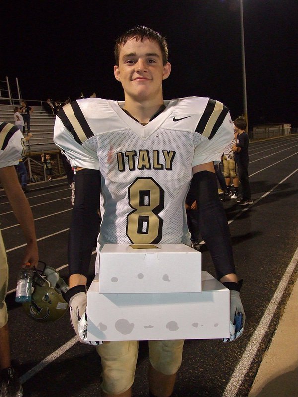 Image: Wishes come true. Hayden Woods gets ready to celebrate his birthday with some cupcakes for the team and a win over Hubbard.